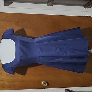Nwt Badgley Mischka Blue Dress Cap Sleeves Womens Size 4